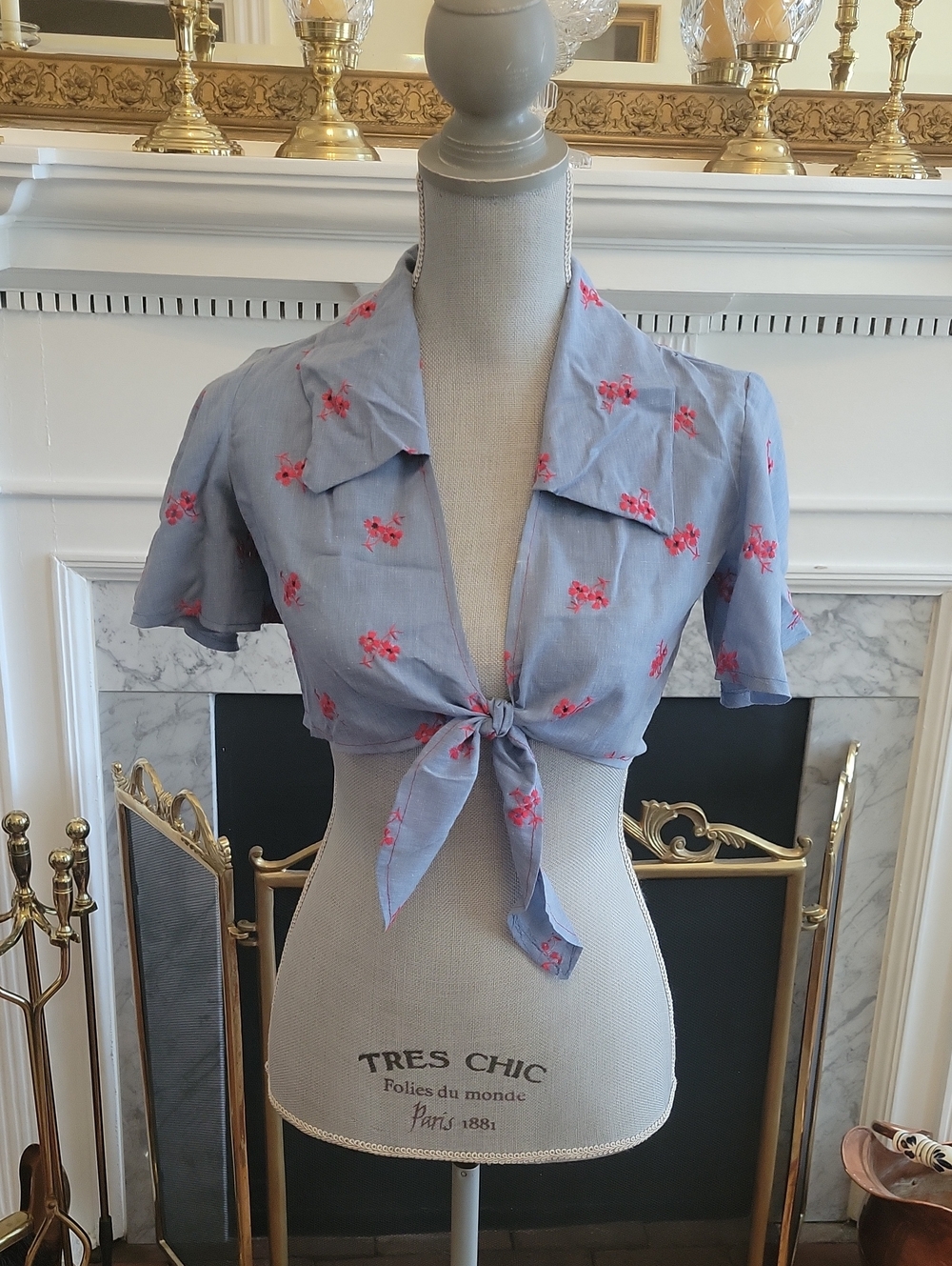 70's Tie Crop Top